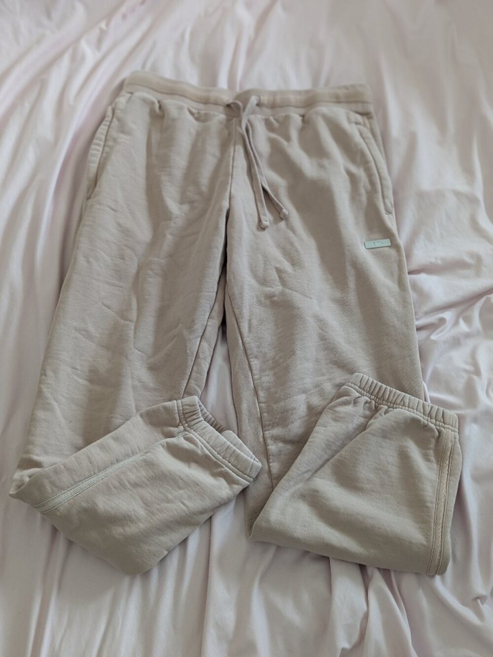 Kith Tan Beige Fleece Drawstring Sweatpants M